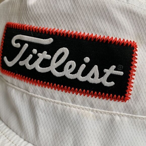 Golf Titleist Hat Performance Bucket White Embroidered Sun Cap - Picture 4 of 7